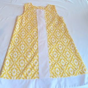 Girls Yellow/white sleeveless dress